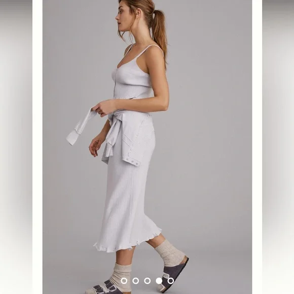 Daily Practice by Anthropologie Knit Lounge Set (CARDIGAN AND SKIRT ONLY) - Picture 6 of 7